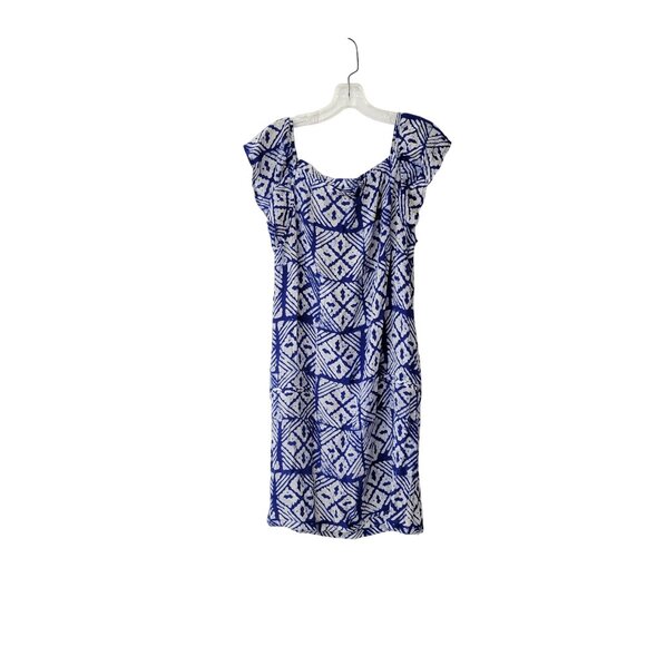 A.P.C. Blue & White Batik Silk Dress XS - Picture 4 of 5
